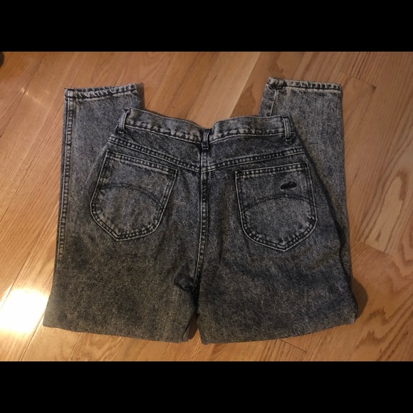 Vintage CHIC black Stone wash jeans 14 petite GUC - Picture 4 of 9